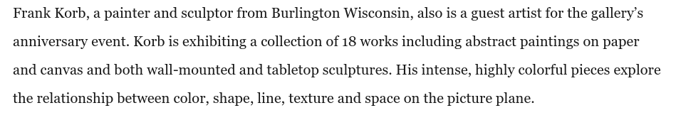 Bluemoon Gallery article - Lake County Journal April 29 2021